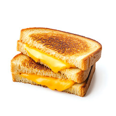 Golden Grilled Cheese Sandwich with Melted Cheese