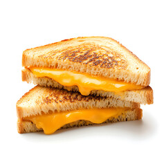 Golden Grilled Cheese Sandwich with Melted Cheese