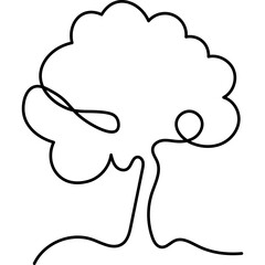 Tree Line Art