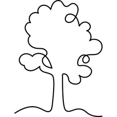 Tree Line Art