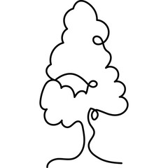 Tree Line Art