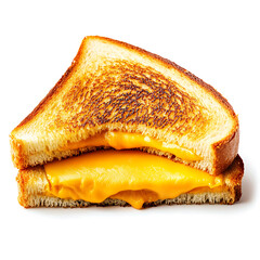 Golden Grilled Cheese Sandwich with Melted Cheese