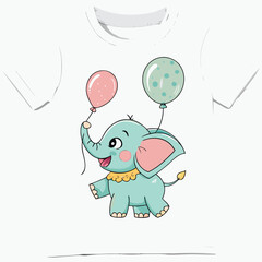 Kids T-Shirt Icon Set – Colorful Kids Clothing, Toys, and Cartoon Design Elements for Children’s Apparel and Branding

