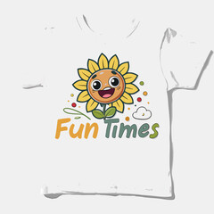 Kids T-Shirt Icon Set – Colorful Kids Clothing, Toys, and Cartoon Design Elements for Children’s Apparel and Branding

