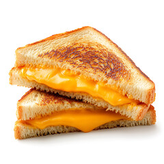 Golden Grilled Cheese Sandwich with Melted Cheese