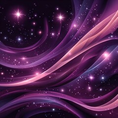 Obraz premium Abstract swirling nebula with stars