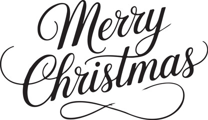 Merry Christmas Hand Drawn Cute Design.