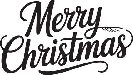 Merry Christmas Hand Drawn Cute Design.