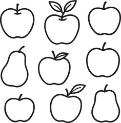 Apple Vector illustration food fruit icon