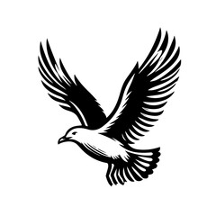 Obraz premium Majestic Eagle Soaring with Wings Spread Wide.