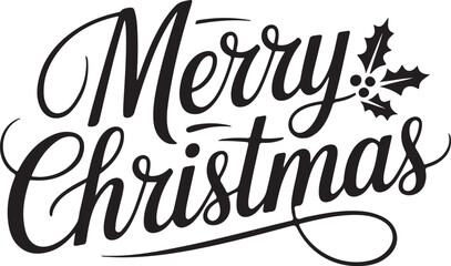 Merry Christmas Hand Drawn Cute Design.
