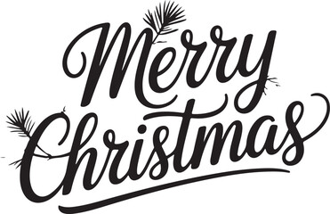 Merry Christmas Hand Drawn Cute Design.