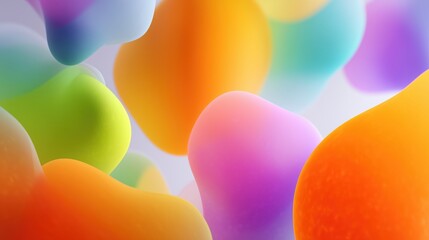 Colorful Abstract Fluid Shapes Background Pastel Bright Vibrant Gradient