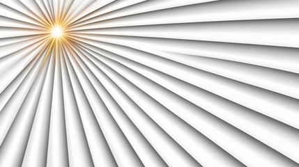 Obraz premium Abstract White and Gold Sunburst Geometric Background