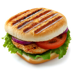 Grilled Chicken Sandwich with Fresh Vegetables