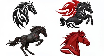 Tribal horse design images