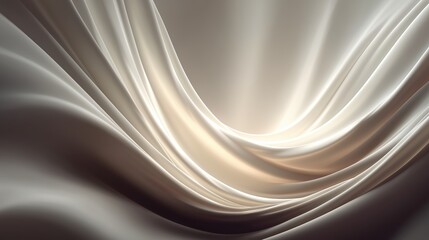 Cream Beige Fabric Draped Abstract Background