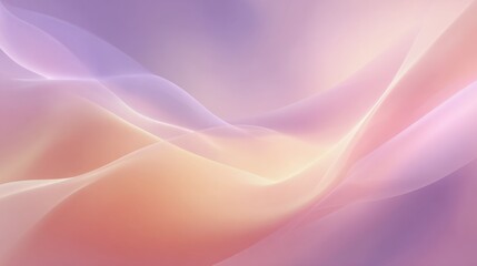 Soft pastel wave pattern creates a serene and calming atmosphere in an abstract background design