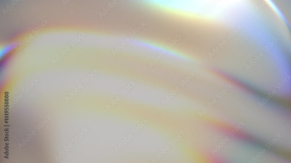 Poster smooth iridescent waving surface with soft rainbow flowing texture. abstract 3d render multicolor gr
