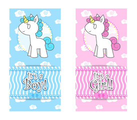 Unicorn Baby Shower Invitation