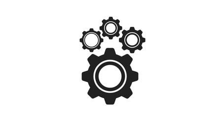 Industrial gears, cogs, and machine wheels on a white background, perfect for technology and engineering concepts