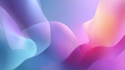 Abstract Colorful Fluid Background With Pastel Pink Purple And Blue Gradient Waves