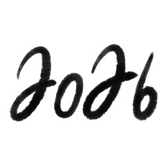 Hand Drawn Welcome 2026 year , illustration