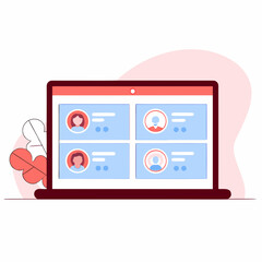 AI-Powered Quiz Interface on Laptop Screen