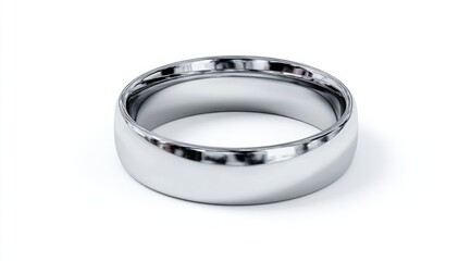 Polished, simple wedding band