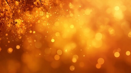 A gradient fall background, yellow to deep orange