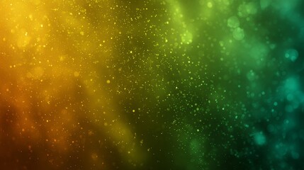 Green and yellow background with glitter