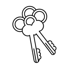 bunch of keys outline
