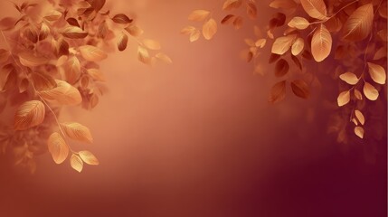 Autumn background with gentle swirls of leaves 