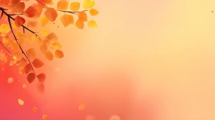 Gradient background in warm autumn hues