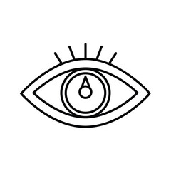 Obraz premium close eye icon vector in modern style