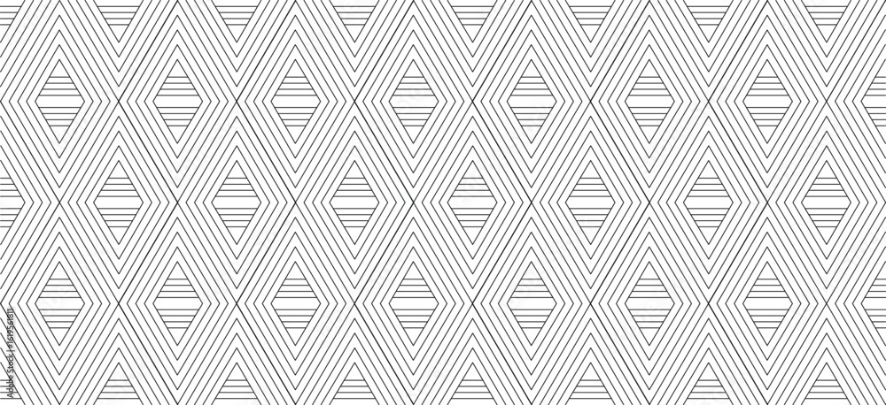 Poster geometric vector seamless pattern with line texture on white background. abstract geometric pattern 