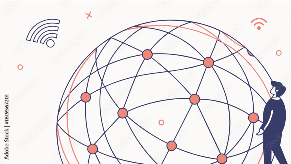 Poster global network connection technology and internet communication worldwide business concept design 10