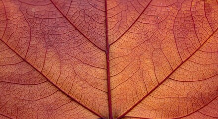 Detailed leaf venation macro photography