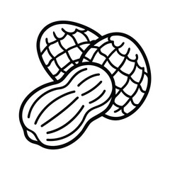 nut-snack peanuts vector graphic