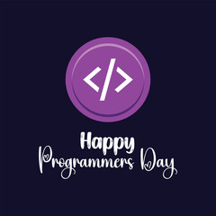 Celebrate International Programmer Day with this modern vector featuring a coder at a desk, binary code, and computer screens. Ideal for tech events, social media, or digital campaigns.
