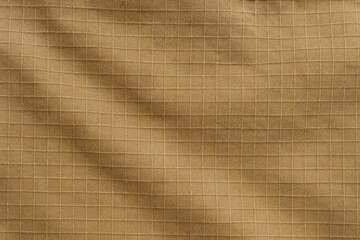 Fototapeta premium Light Brown Ripstop Cloth – Flat Surface Detail with High-Resolution Macro Texture