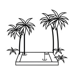 tropical beach background