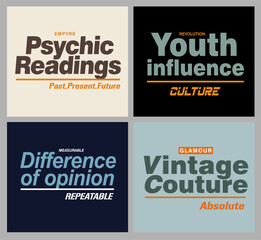 set of vintage labels