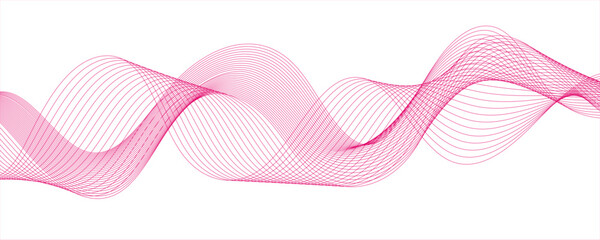 Abstract colorful glowing wave curved lines background. Abstract frequency sound wave lines and technology. Digital shiny moving lines design element. Modern gradient flowing wave lines.