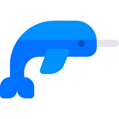Arctic Narwhal Whale © IconCreativa