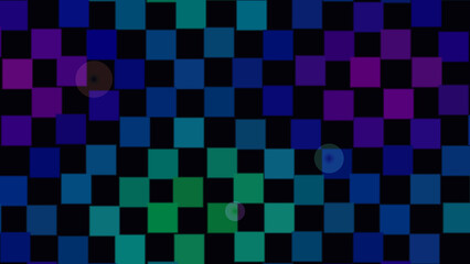Neon glow checkerboard