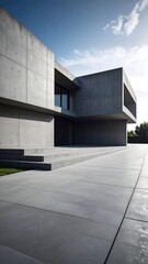 Modern concrete house exterior (3)