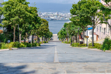 函館八幡坂の風景