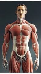 Woman muscular system