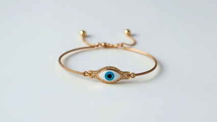 Evil Eye Bracelet. Mixed metal jewelry Chunky gold Non tarnish Hand Chain Foundrae Hey harper Mejuri Caitlyn Minimalist with blue charm, fashion acc